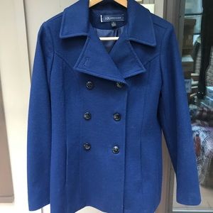 Gorgeous Navy Blue Wool Pea Coat